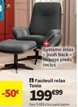 Conforama Fauteuil relax Tonio offre