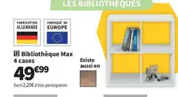 Conforama Bibliothèque Max 4 cases offre