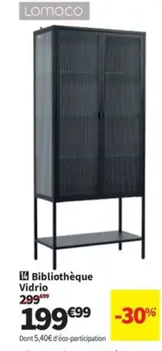 Conforama LOMOCO Bibliothèque Vidrio offre