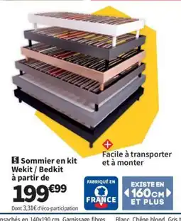 Conforama Sommier en kit Wekit / Bedkit offre