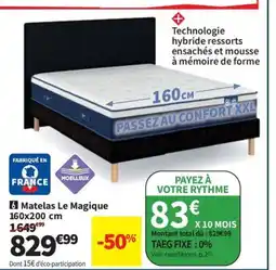 Conforama Matelas Le Magique offre