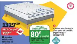 Conforama Matelas Méditation offre