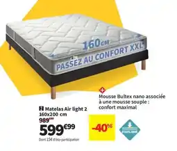 Conforama Matelas Air light 2 offre
