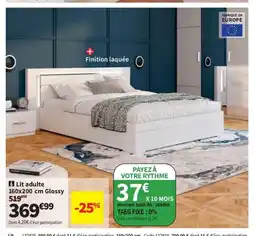 Conforama Lit adulte Glossy offre