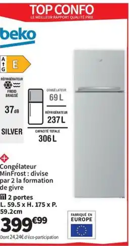 Conforama BEKO Congélateur offre
