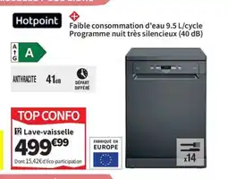 Conforama HOTPOINT Lave-vaisselle offre