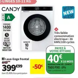 Conforama CANDY Lave-linge frontal offre