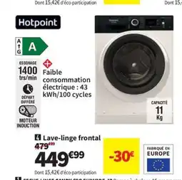Conforama HOTPOINT Lave-linge frontal offre
