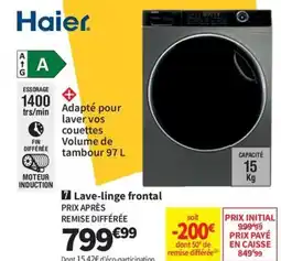 Conforama HAIER Lave-linge frontal offre