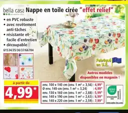 Norma BELLA CASANappe en toile cirée effet relief offre