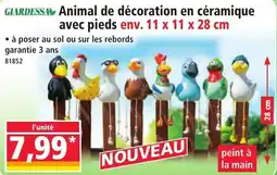 Norma GIARDESSA Animal de décoration en céramique avec pieds offre