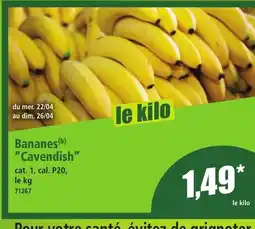 Norma Bananes Cavendish offre