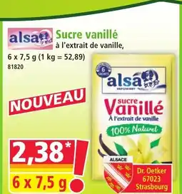 Norma ALSA Sucre vanillé offre