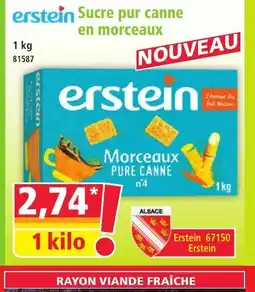 Norma ERSTEIN Sucre pur canne en morceaux offre