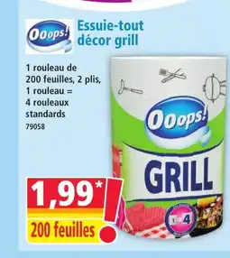 Norma OOOPS Essuie-tout décor grill offre