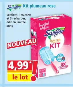 Norma SWIFFER Kit plumeau rose offre