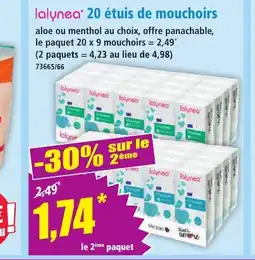 Norma LALYNEA 20 étuis de mouchoirs offre