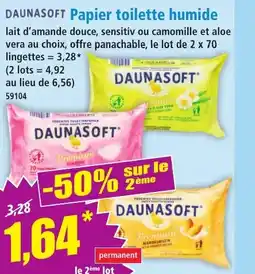 Norma DAUNASOFT Papier toilette humide offre