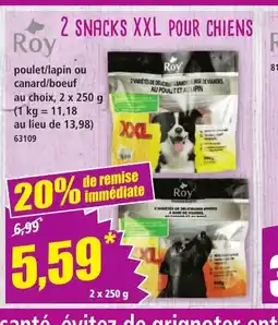 Norma ROY 2 snacks xxl pour chiens offre