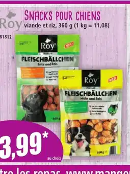 Norma ROY Snacks pour chiens offre
