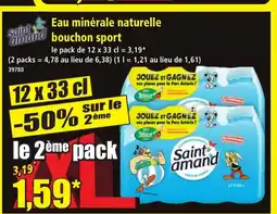 Norma SAINT AMAND Eau minérale naturelle bouchon sport offre