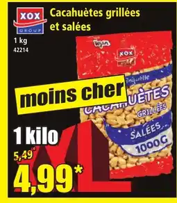 Norma XOX Cacahuètes grillées et salées offre