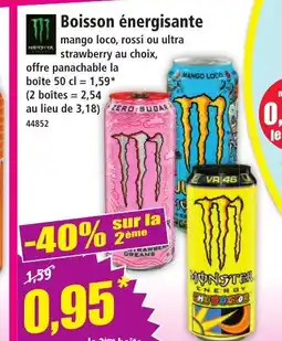 Norma MONSTER Boisson énergisante offre