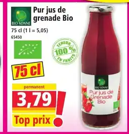 Norma BIO SONNE Pur jus de grenade Bio offre