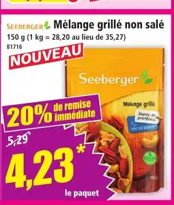 Norma SEEBERGER Mélange grillé non salé offre