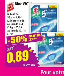 Norma WC NET Bloc WC offre