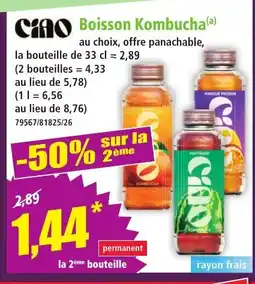 Norma CIAO Boisson Kombucha offre