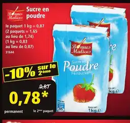 Norma BONNES MALICES Sucre en poudre offre