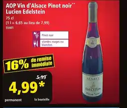 Norma AOP Vin d'Alsace Pinot noir** Lucien Edelstein offre