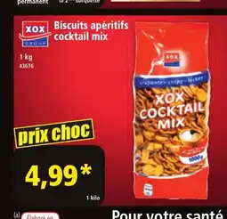 Norma XOX Biscuits apéritifs cocktail mix offre