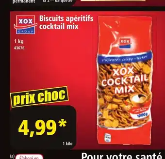 Norma XOX Biscuits apéritifs cocktail mix offre