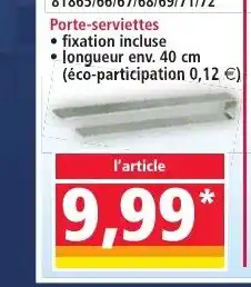 Norma Porte-serviettes offre