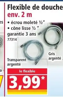 Norma Flexible de douche offre