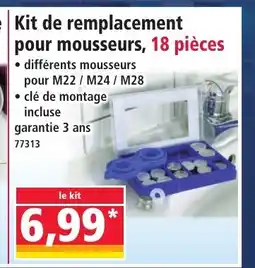 Norma Kit de remplacement pour mousseurs, 18 pièces offre