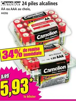 Norma CAMELION 24 piles alcalines offre