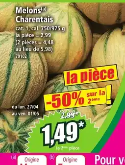 Norma Melons Charentais offre