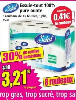 Norma SOLED Essuie-tout 100% pure ouate offre
