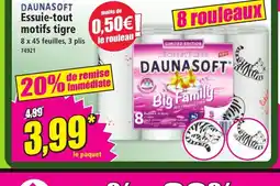 Norma DAUNASOFT Essuie-tout motifs tigre offre