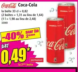 Norma COCA-COLA offre