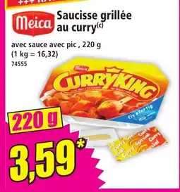 Norma MEICA Saucisse grillée au curry offre