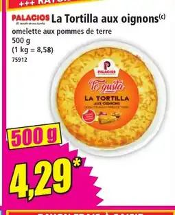 Norma PALACIOS La Tortilla aux oignons offre