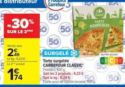 Carrefour Market CARREFOUR CLASSIC Tarte surgelée offre