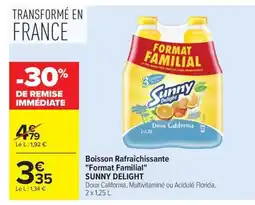 Carrefour Market SUNNY DELIGHT Boisson Rafraîchissante Format Familial offre