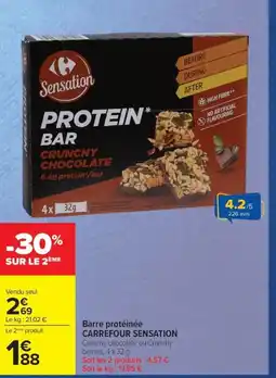 Carrefour Market CARREFOUR SENSATION Barre protéinée offre