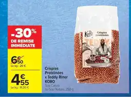 Carrefour Market KORO Crispies Protéinées x Teddy Riner offre
