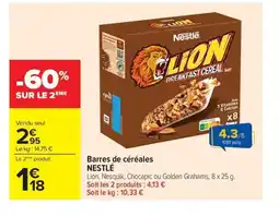 Carrefour Market NESTLÉ Barres de céréales offre